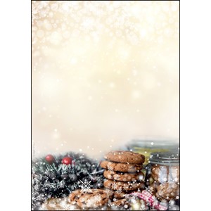 SIGEL DP304 - Weihnachts-Motiv-Papier, Winter Smell mit Zimt Duft