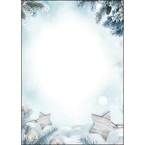 SIGEL DP312 - Weihnachts-Motiv-Papier, Snow Star