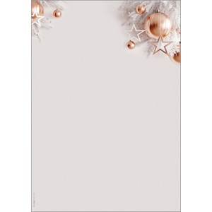 SIGEL DP429 - Weihnachts-Motiv-Papier, Christmas in rose gold, 100 Blatt