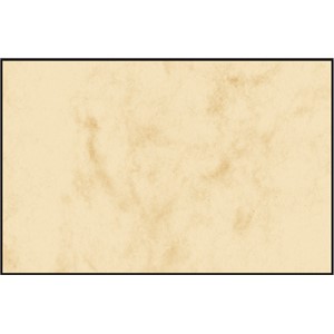 Sigel DP744 - Marmordekor Visitenkarten, schnittgestanzt, Marmor beige, 225g