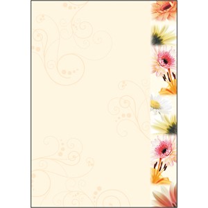 Sigel DP788 - Motiv-Papier, Flowerstyle, 90g, A4