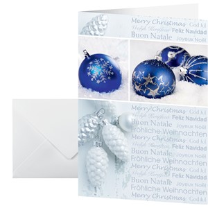 Sigel DS057 - Weihnachts-Karten (inkl. Umschläge), Seasons Greetings, A6 (A5), 25+25 Stück