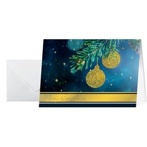 SIGEL DS065 - Weihnachts-Karten (inkl. Umschläge), Golden Glitter
