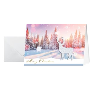 SIGEL DS066 - Handmade-Weihnachts-Karten (inkl. Umschläge), Snow Deer