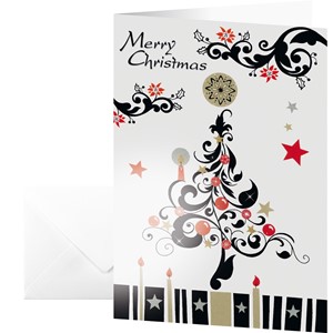 Sigel DS337 - Weihnachts-Karten (inkl. Umschläge), Arabesque