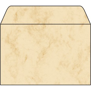 Sigel DU011 - Umschlag, C6, Marmor beige, 90g