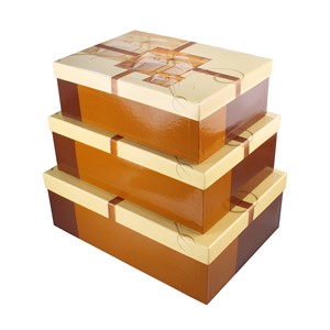 Sigel GB504 - Geschenkbox-Set Large, Present, 3 Boxen mit Innendruck