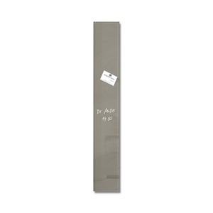 Sigel GL108 - Glas-Magnetboard artverum, taupe, 12x78 cm