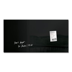 Sigel GL145 - Glas-Magnetboard artverum, schwarz, 91x46 cm