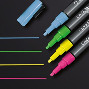 Sigel GL179 - Kreidemarker 20, pink / gelb / grün / blau