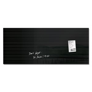 Sigel GL240 - Glas-Magnetboard artverum, schwarz, 130x55 cm