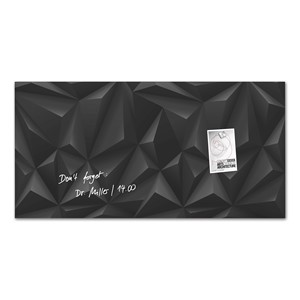 Sigel GL261 - Glas-Magnetboard artverum®, Design Black-Diamond, 91x46 cm