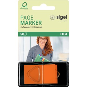 Sigel HN483 - Z-Marker, Film, neonorange im Spender, 25x 45 mm