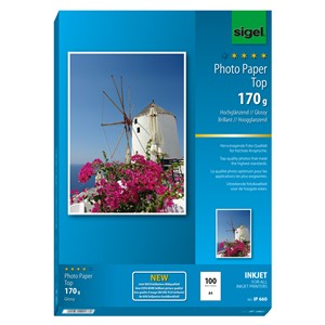 Sigel IP660 - Top Photo Papier A4, 170g, 100 Blatt
