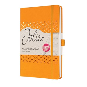 SIGEL Wochenkalender Jolie 2022 J2211 A5 Hardcover mango orange 1Woche/2Seiten 