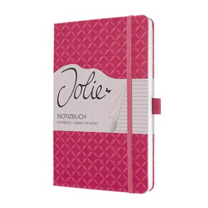 Sigel JN105 - Notizbuch Jolie®, fuchsia pink, liniert, ca. A5