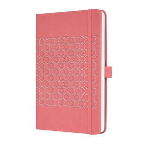 Sigel JN203 - Notizbuch Jolie®, Hardcover, salmon pink, liniert, ca. A5