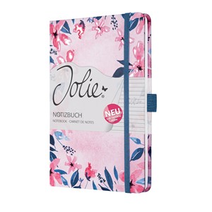 SIGEL JN337 - Notizbuch Jolie, Hardcover, Loose Florals Pink, liniert, ca. A5