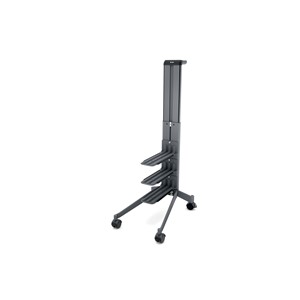 SIGEL MI200 - Move it Office Caddy Workplace einseitig, 48,9x32,4x100 cm, dunkelgrau