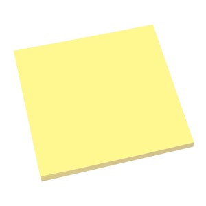 Sigel MU130 - Static Notes, gelb, 100x100 mm, 1 Block à 100 Blatt