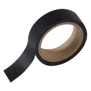 Sigel MU220 - Masking Tape, schwarz, 1cm x 16m, 1 Stück