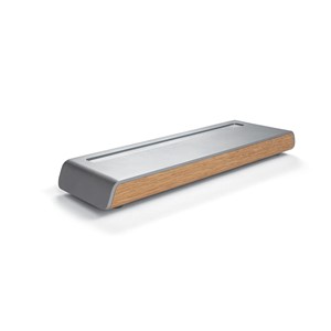 Sigel SA401 - Stifteschale smartstyle, metallic-wood, Metallic-Holz-Look mit Filz, 24x7,5 cm