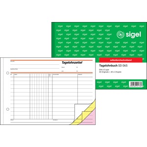 Sigel SD065 - Tagelohnbuch