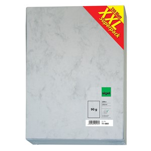 Sigel T1080 - Marmor-Papier, Aktion "XXL Superpack", grau, 250 Blatt