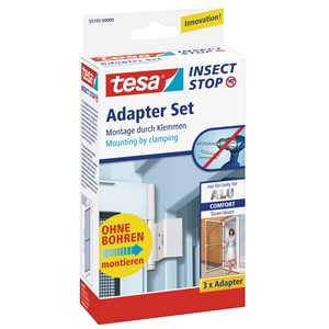 tesa 55193-00000 - ® Insect Stop Adapter für ALU COMFORT Tür, weiß