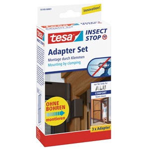 tesa 55193-00001 - ® Insect Stop Adapter für ALU COMFORT Tür, braun