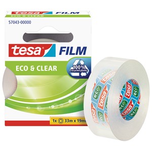 tesa 57043-00000 - film® Eco & Clear, 33 m x 19 mm