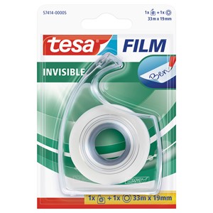 tesa 57414-00005 - film® matt-unsichtbar, 33 m x 19 mm + Handabroller