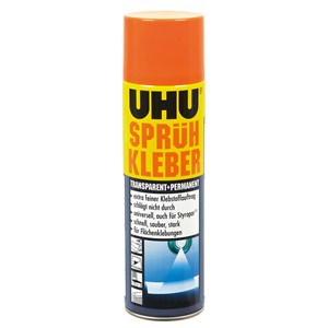 UHU 46745 - Sprühkleber transparent+permanent, 500 ml