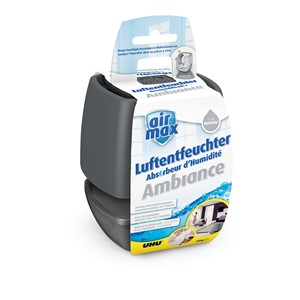 UHU 50590 - airmax Luftentfeuchter Ambiance, Originalpackung 100 g, anthrazit